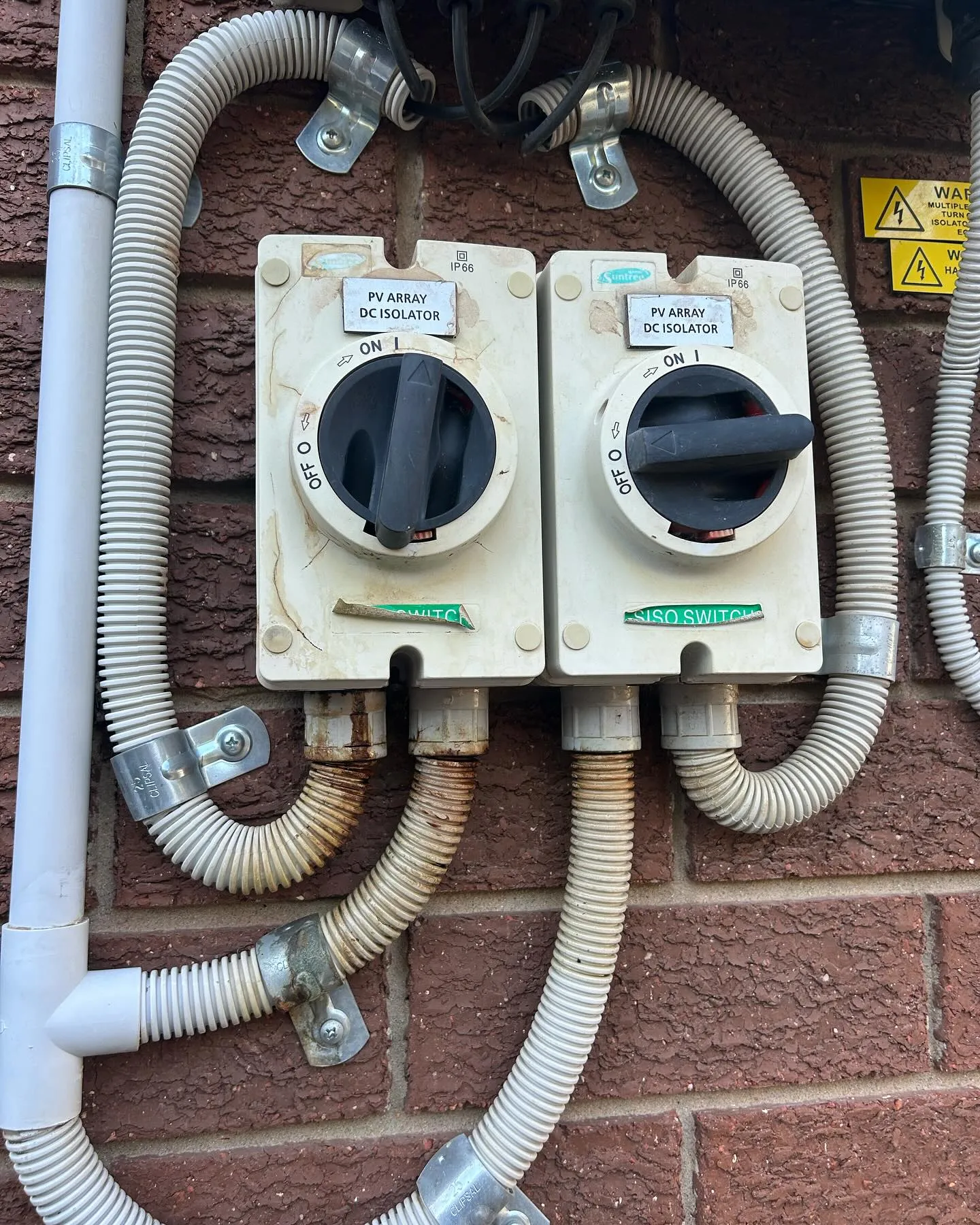 Weatherproof isolator switches